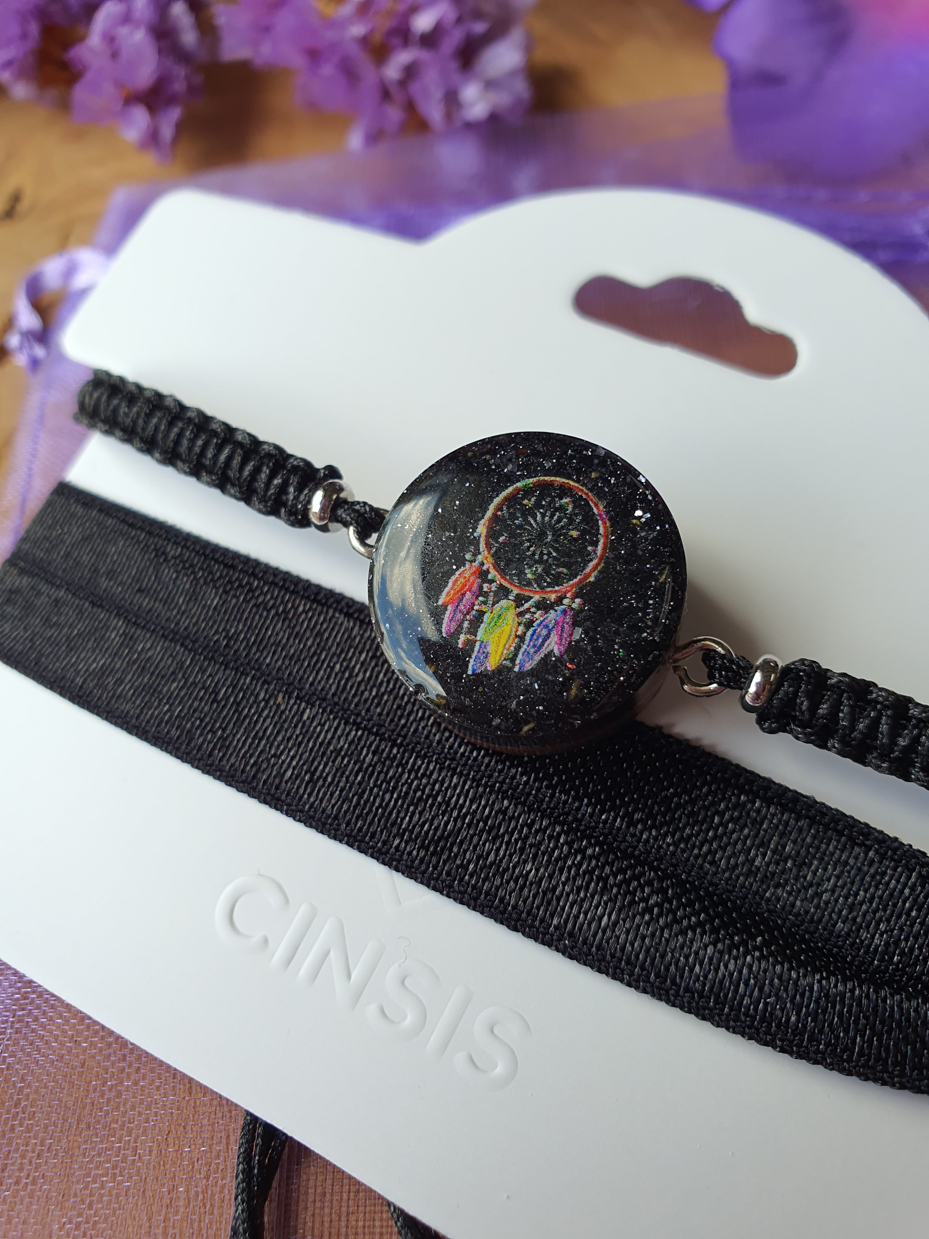 Cinsis Orgonite mix: orgonite armband 2 in 1 nr 5015