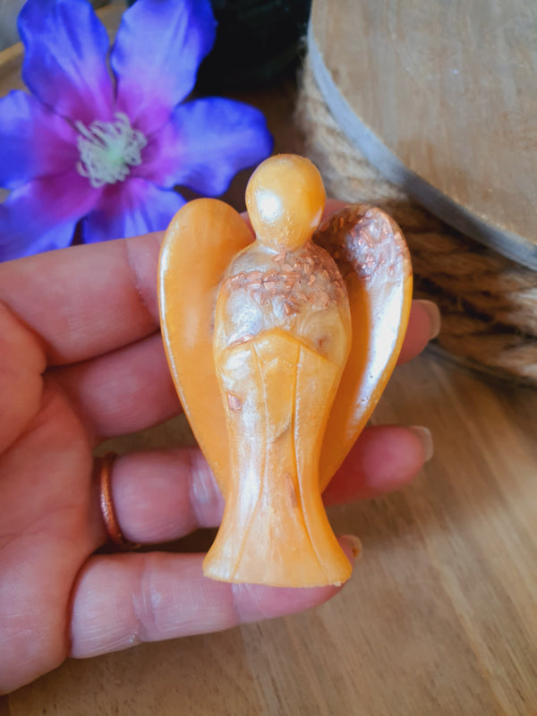 Orgonite engel klein 75mm Bergkristal (nr 22)