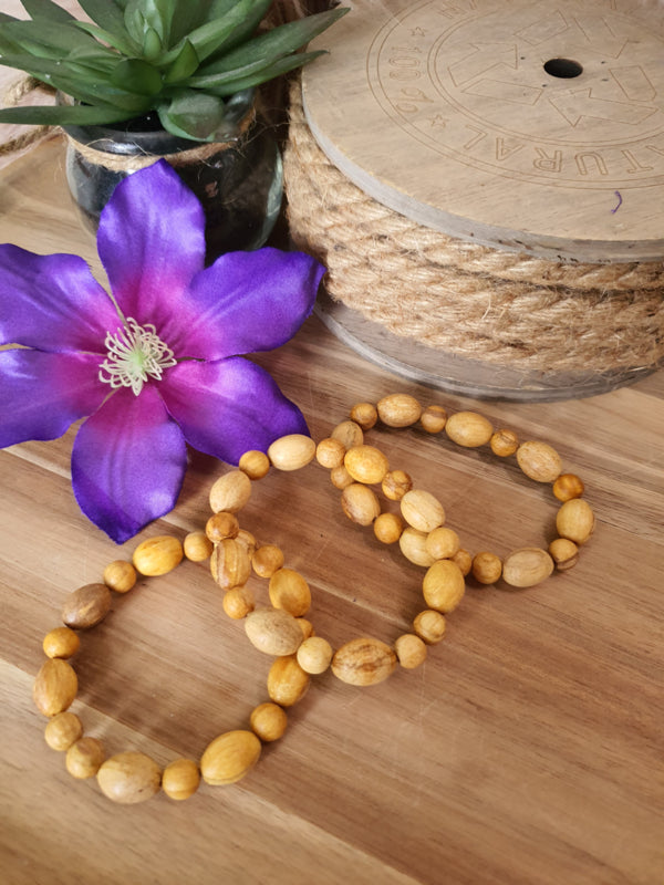 Palo Santo armband rond en ovaal 8mm