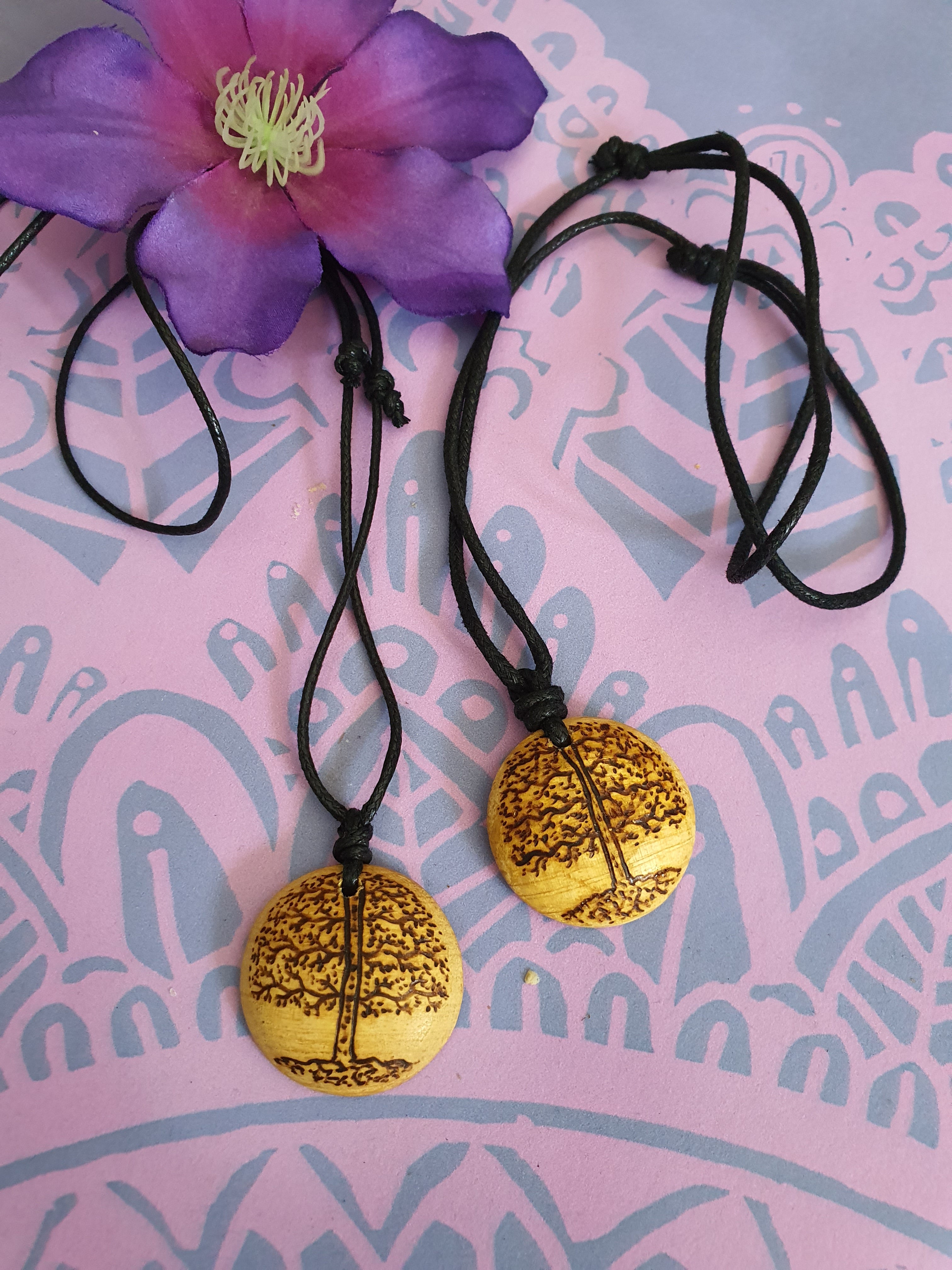Palo Santo ketting hanger Tree of life / Levensboom