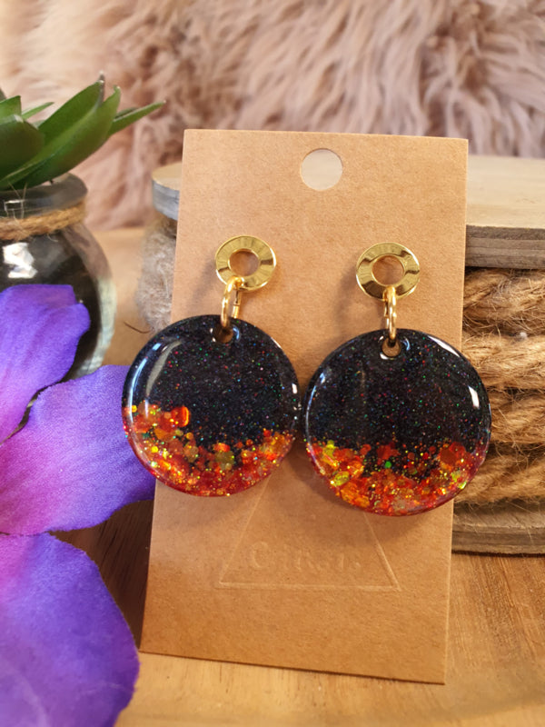 Resin oorbellen / oorhangers (set 12) Shine bright, Sparkle more :)