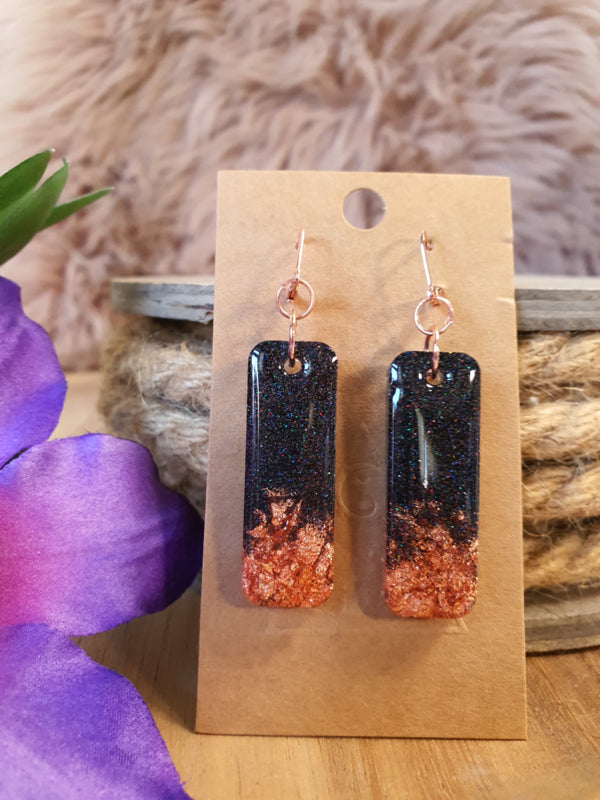 Resin oorbellen / oorhangers (set 6) Shine bright, Sparkle more :)