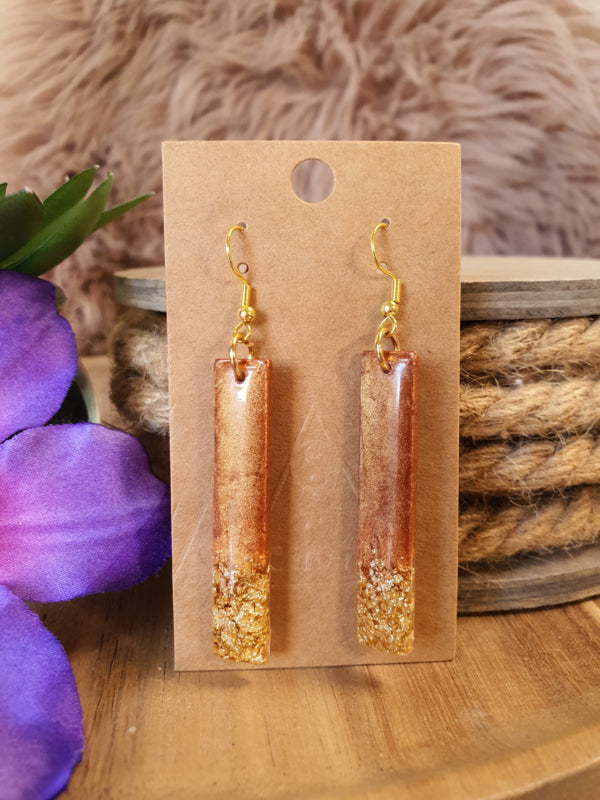 Resin oorbellen / oorhangers (set 7) Shine bright, Sparkle more :)