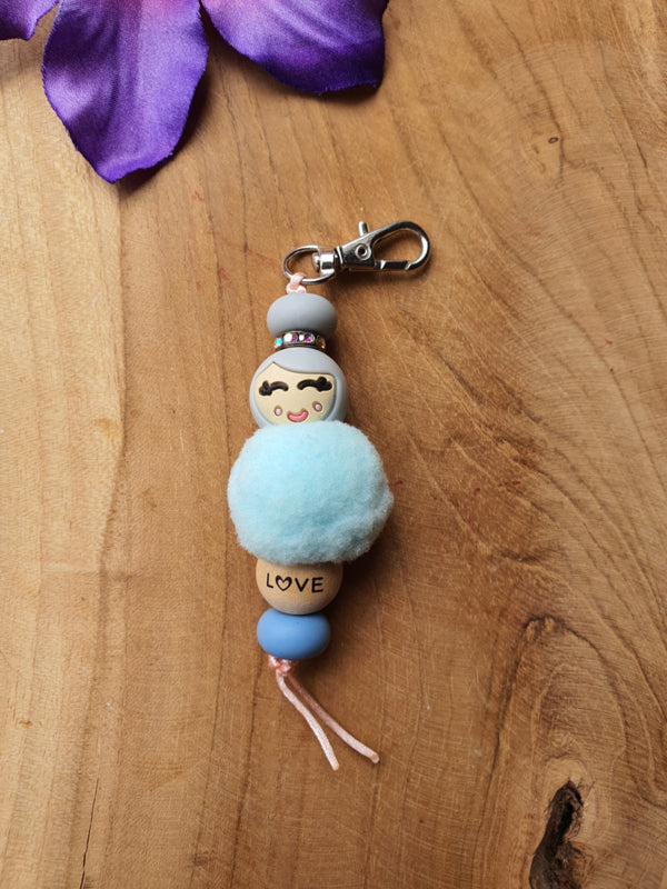 Sleutelhanger / Tassenhanger Gelukspoppetje oma &