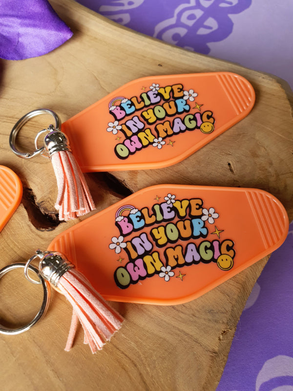 Sleutelhanger met tekst &