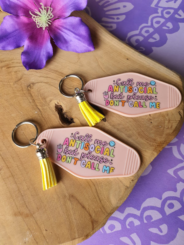 Sleutelhanger met tekst &