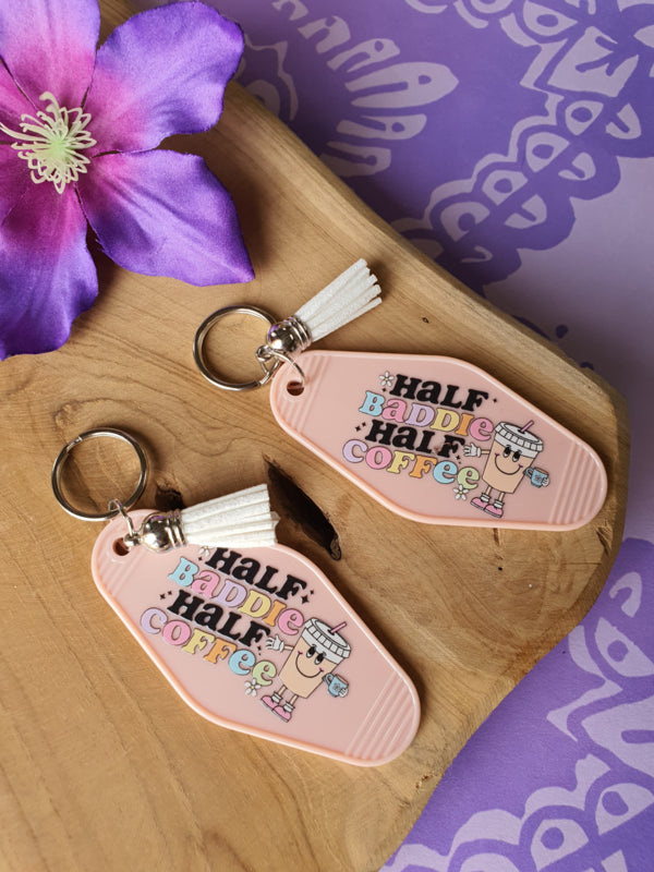 Sleutelhanger met tekst &