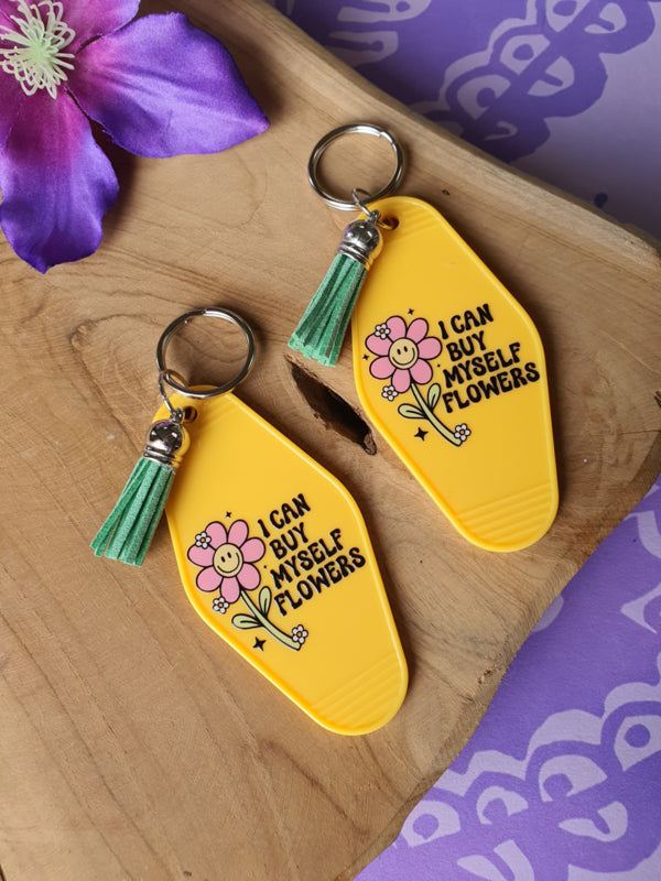 Sleutelhanger met tekst &