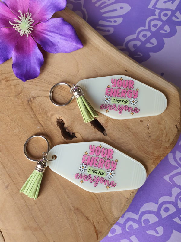 Sleutelhanger met tekst &