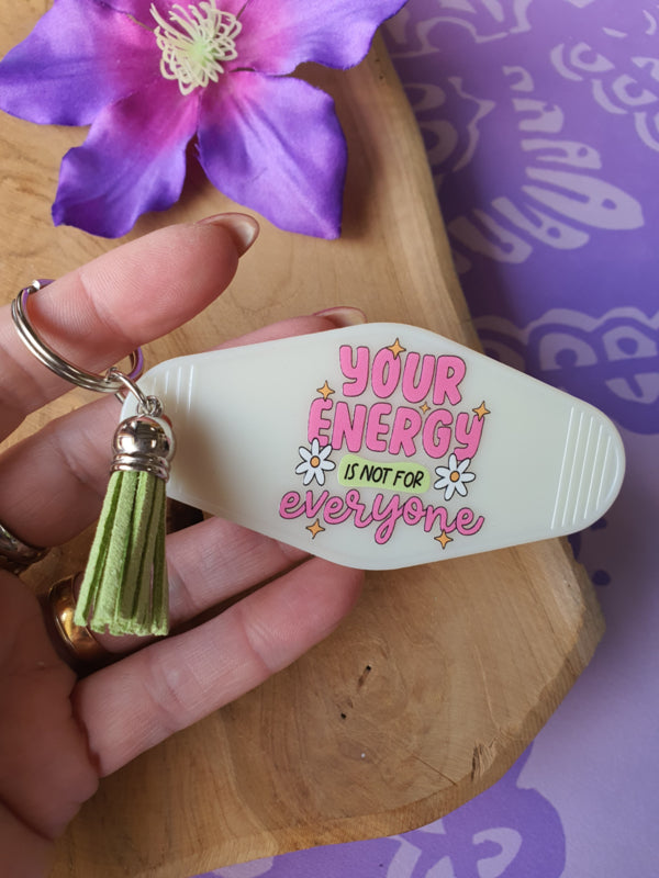 Sleutelhanger met tekst &