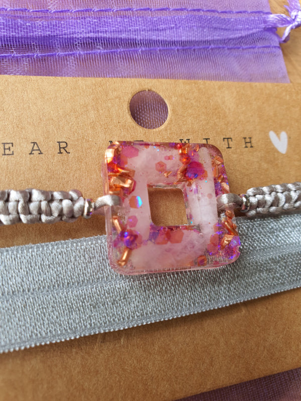 Orgonite Armband Kunziet / RVS Zilver (Nr 100)