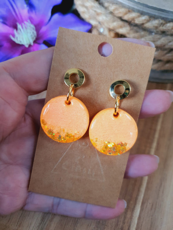 Resin oorbellen / oorhangers (set 14) Shine bright, Sparkle more :)