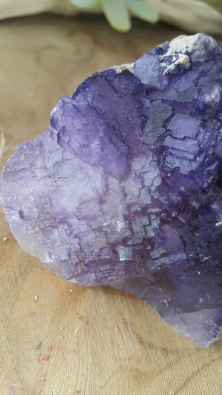 Paars Fluoriet kristal cluster (nr 2)