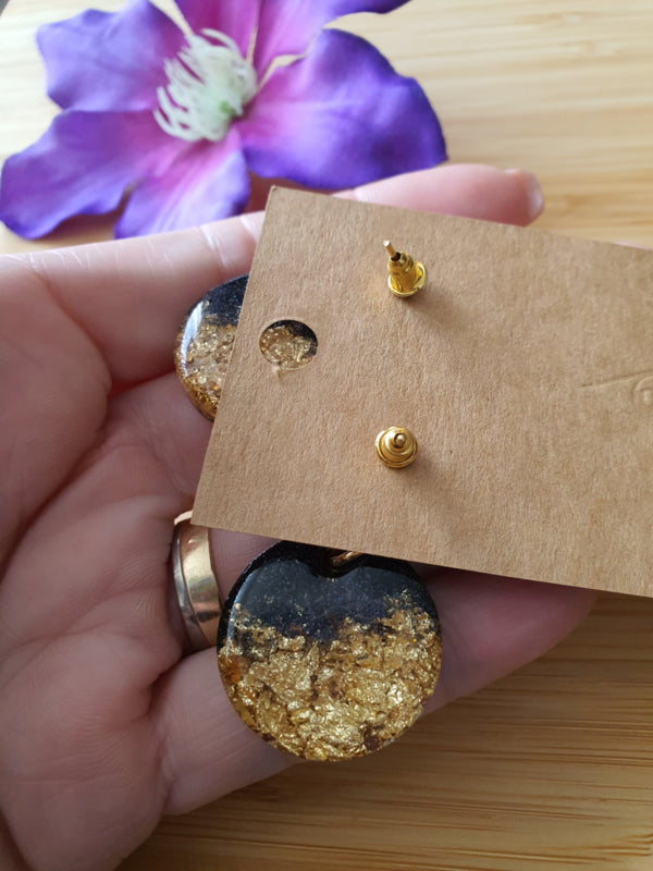 Resin oorbellen / oorhangers (set 13) Shine bright, Sparkle more :)