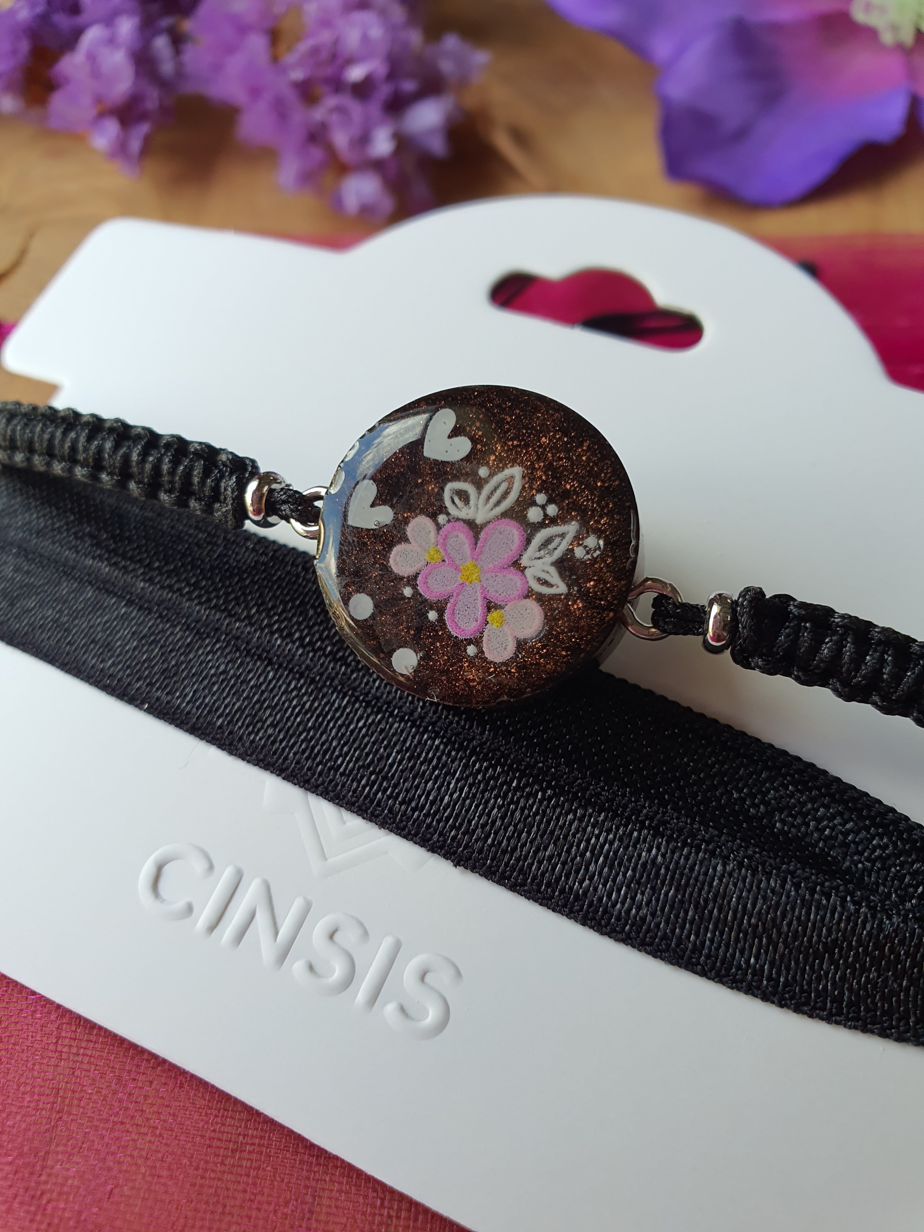 Cinsis Orgonite mix: orgonite armband 2 in 1 nr 5017
