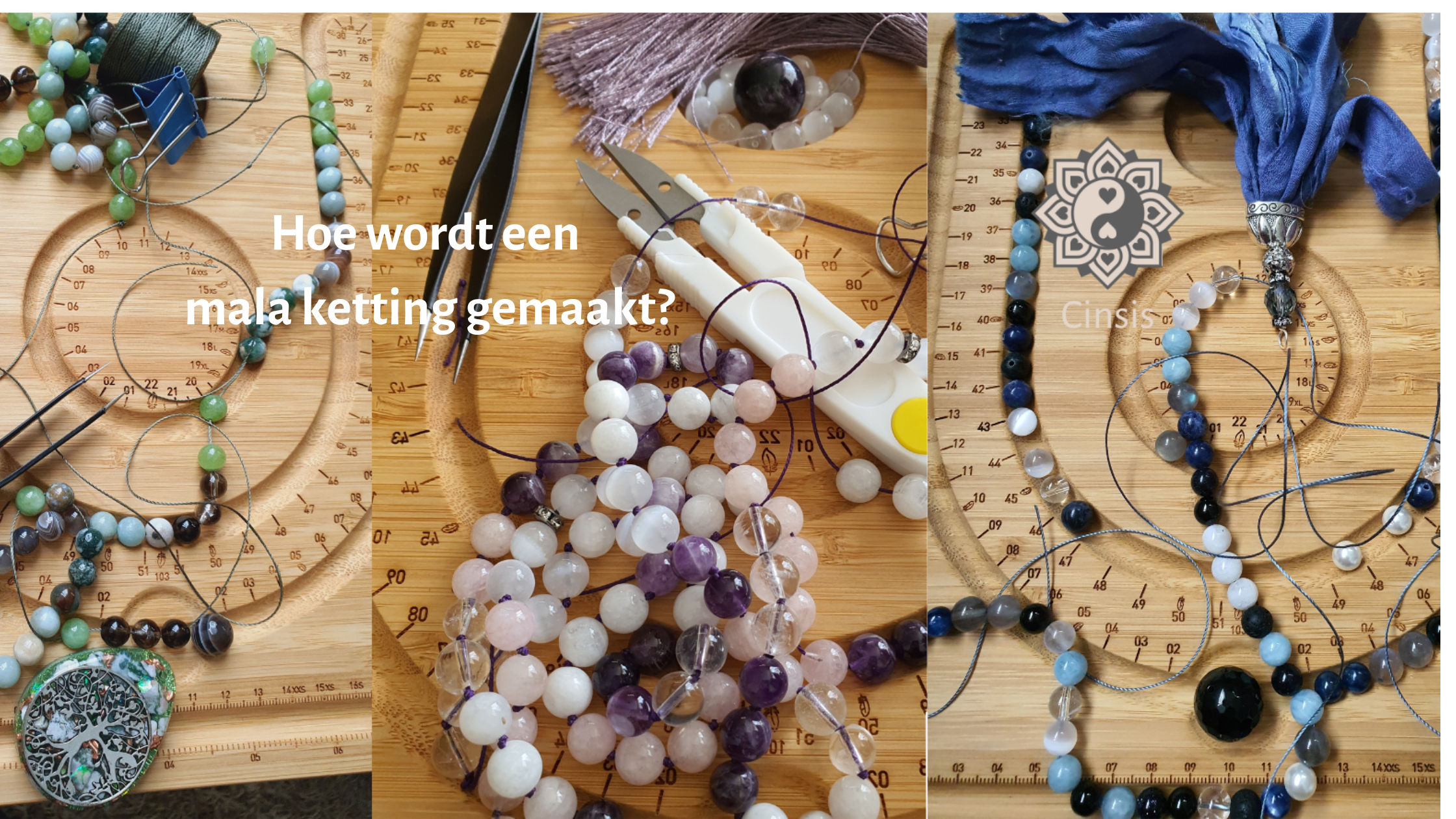 Hoe wordt een mala ketting gemaakt?