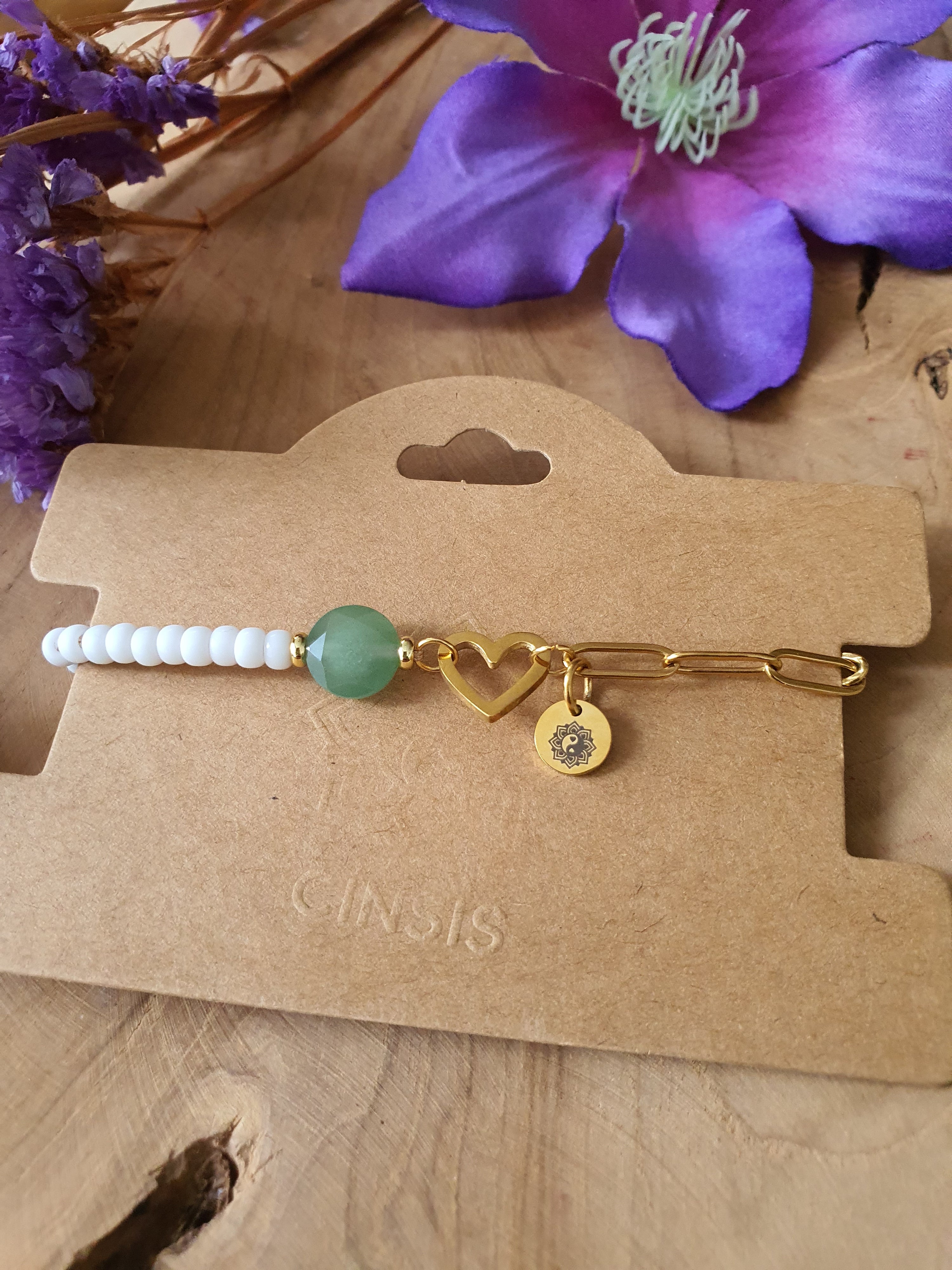 Aventurijn Edelsteen Armband. Perfect voor Valentijnsdag / Moederdag!