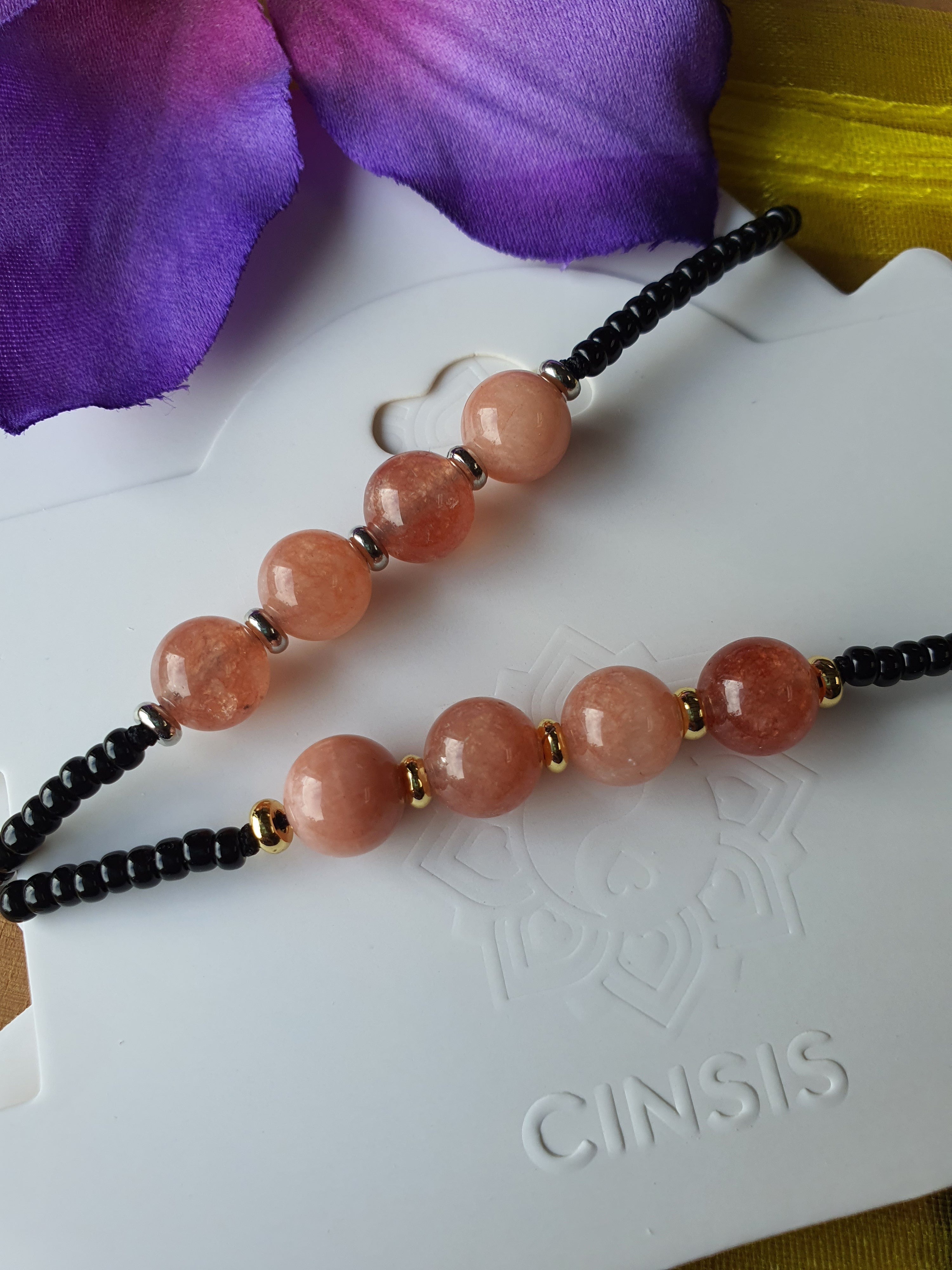 Edelstenen Armband handgemaakt Zonnesteen
