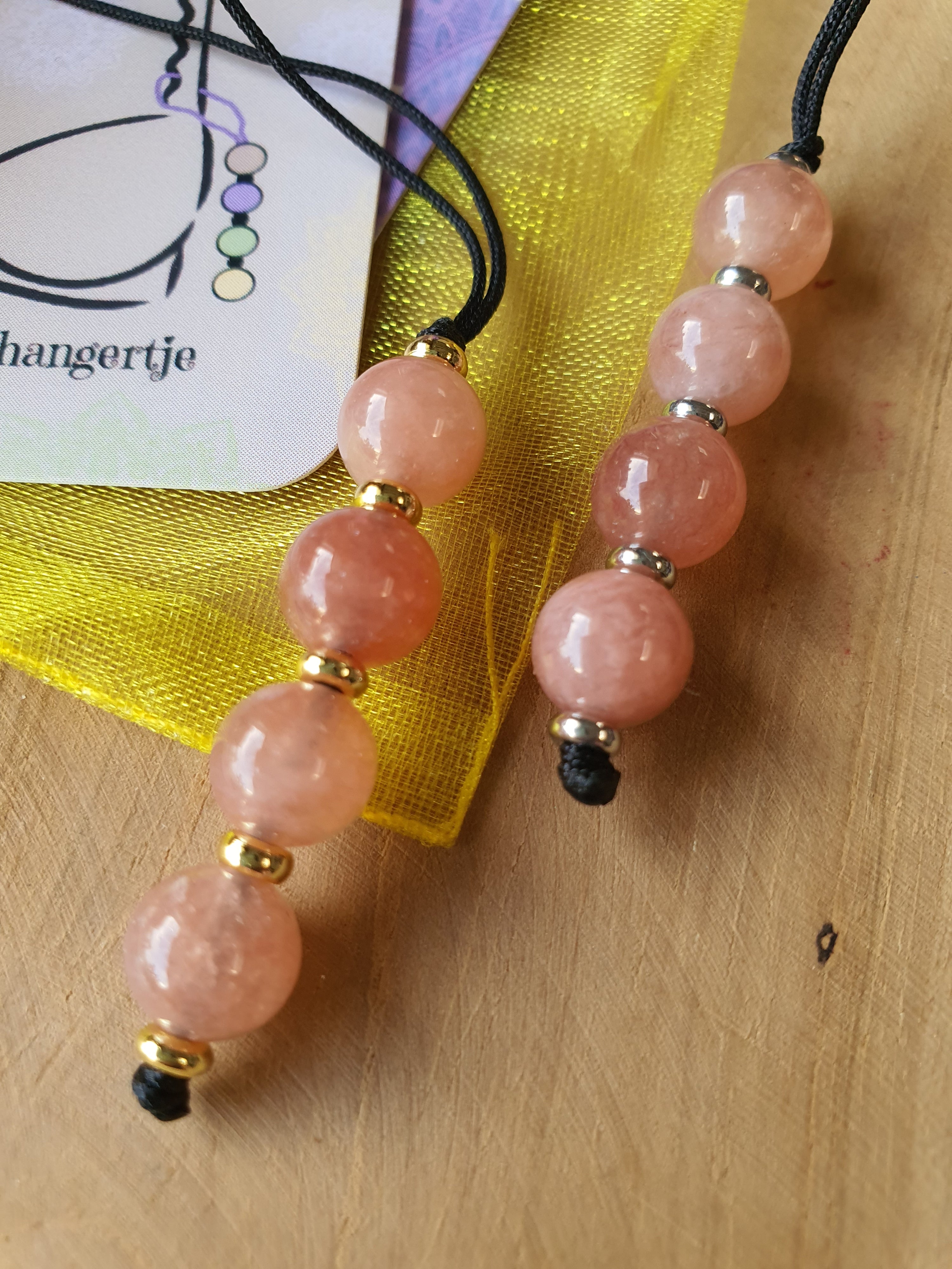 Edelstenen BH Hangertje Zonnesteen