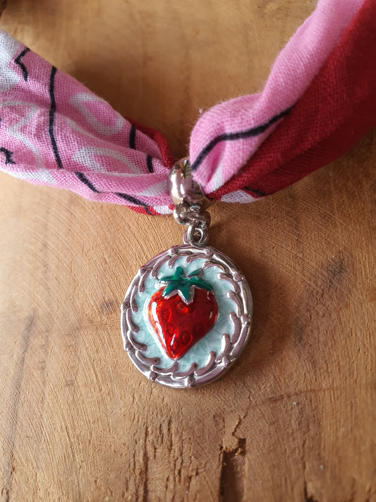 Ibiza Bandana Ketting met RVS zilver