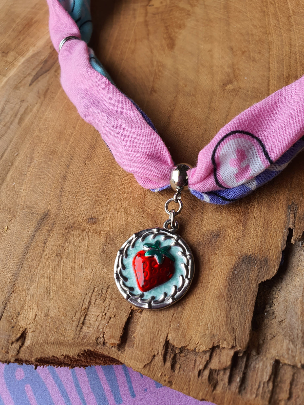 Ibiza Bandana Ketting met RVS zilver