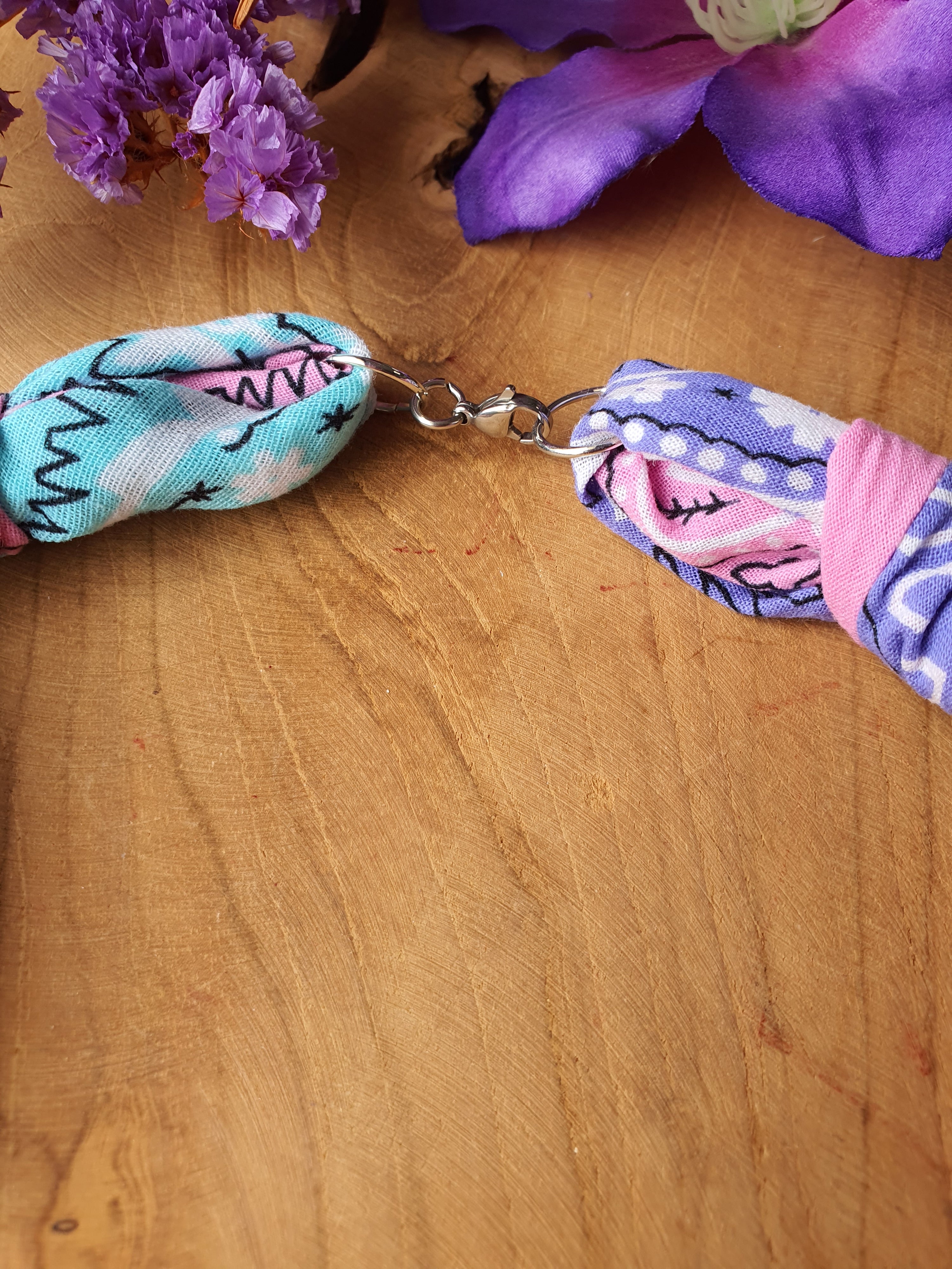 Ibiza Bandana Ketting met RVS zilver