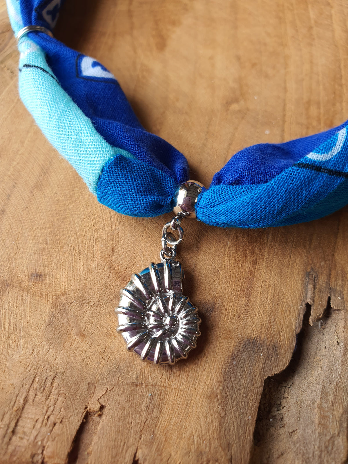 Ibiza Bandana Ketting met RVS zilver
