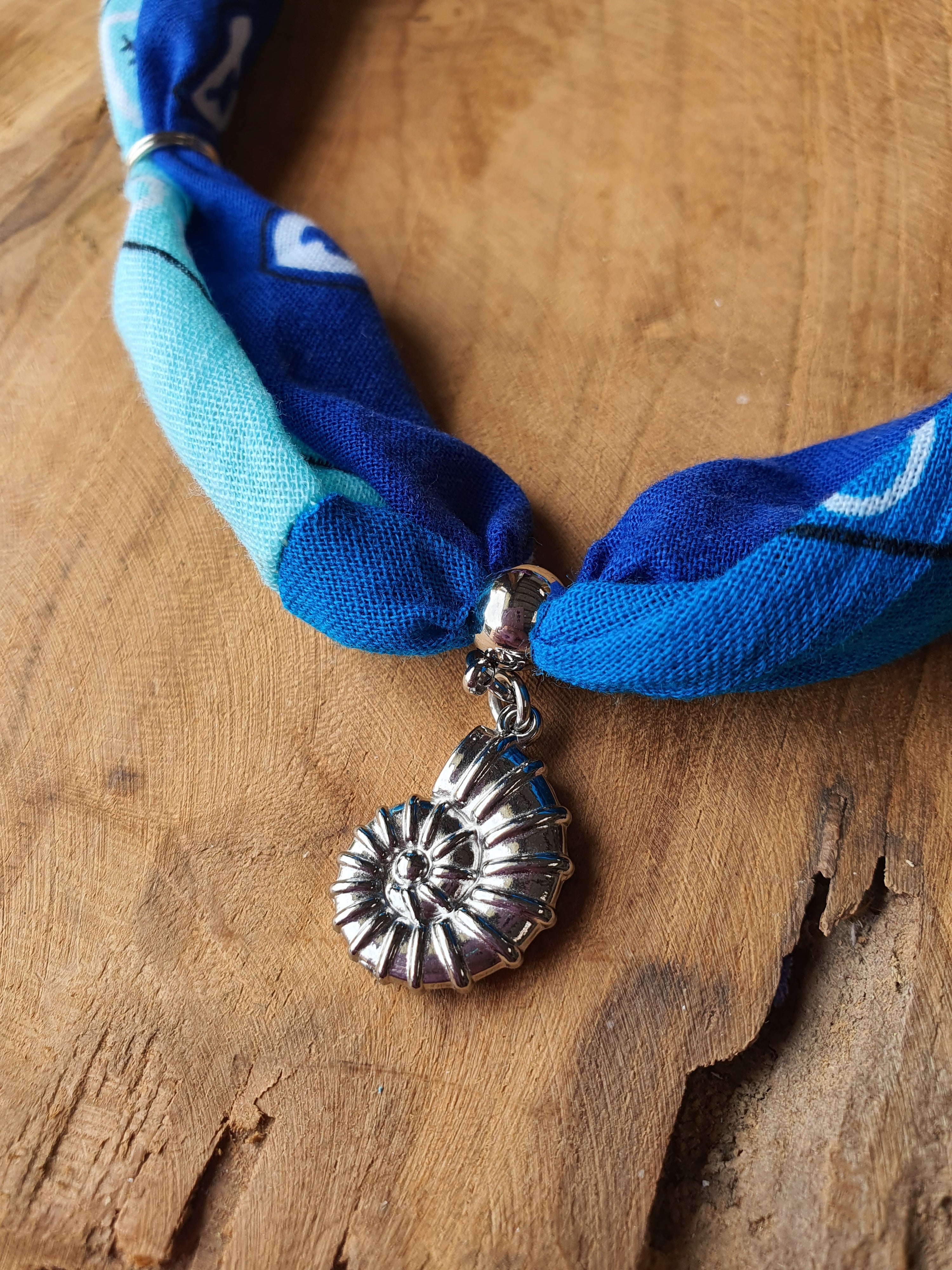 Ibiza Bandana Ketting met RVS zilver