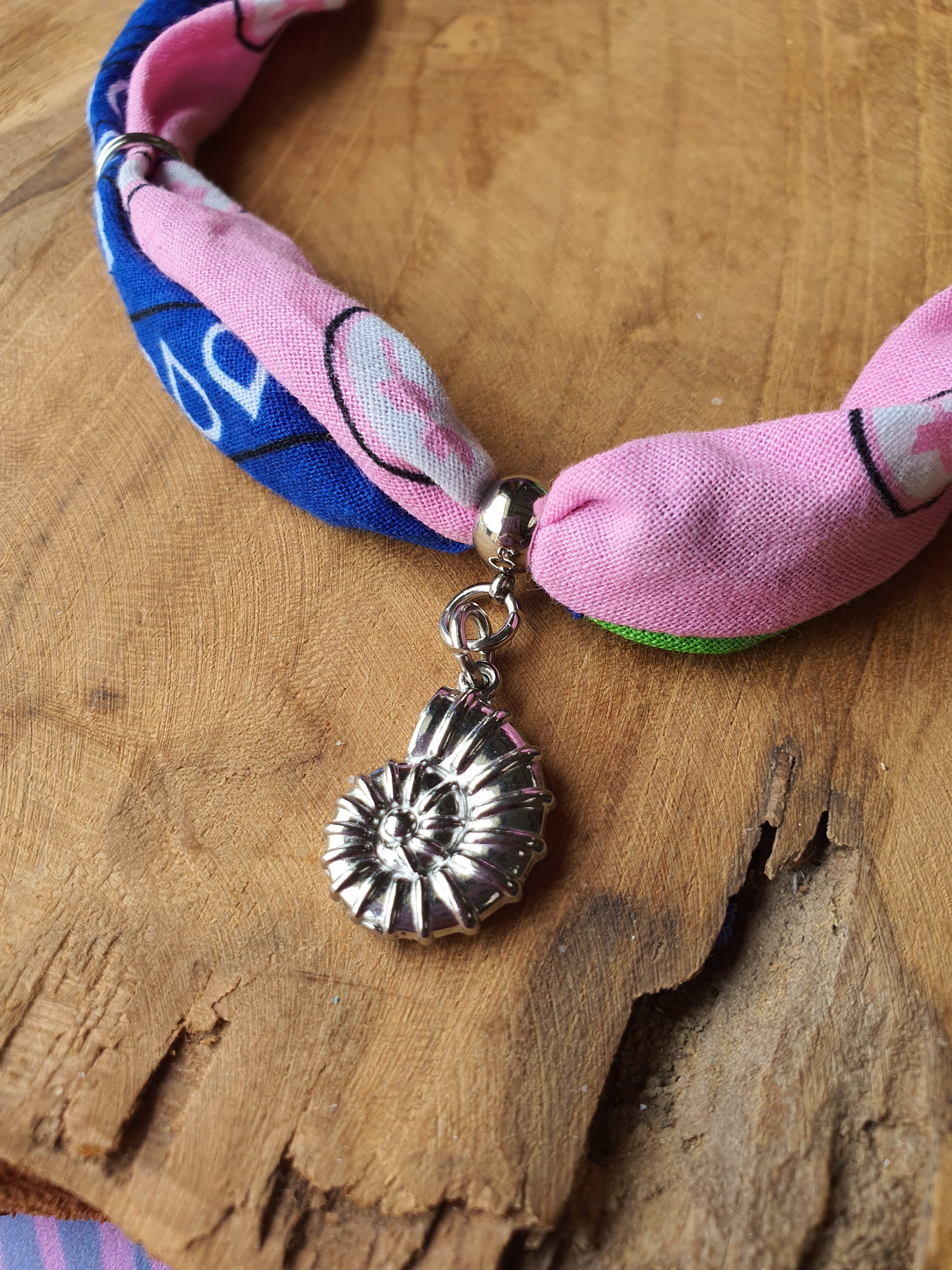 Ibiza Bandana Ketting met RVS zilver