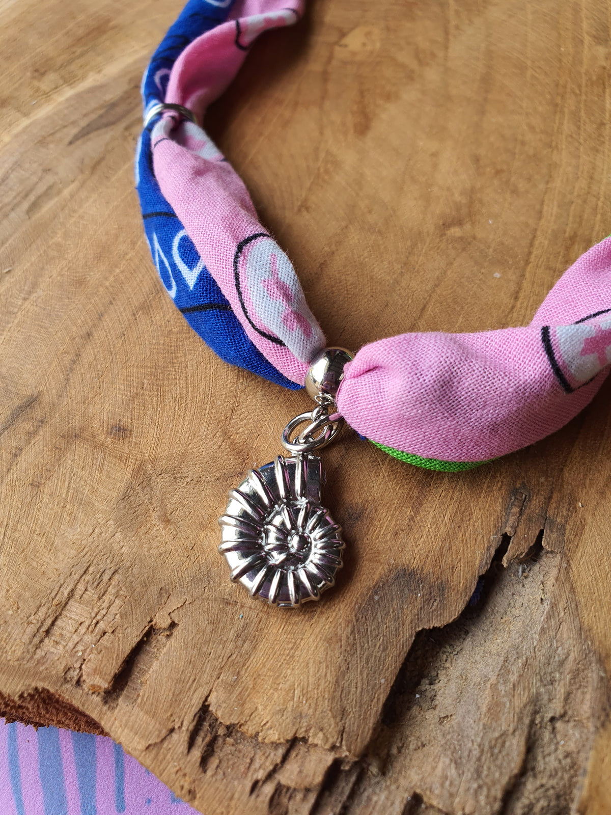 Ibiza Bandana Ketting met RVS zilver