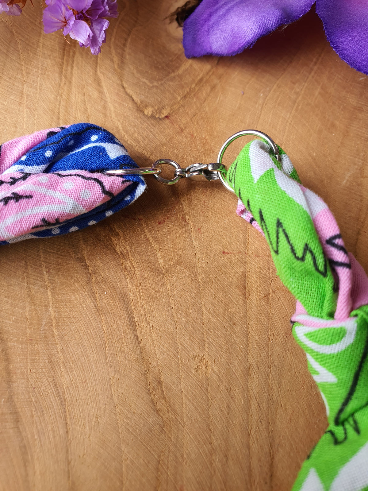 Ibiza Bandana Ketting met RVS zilver