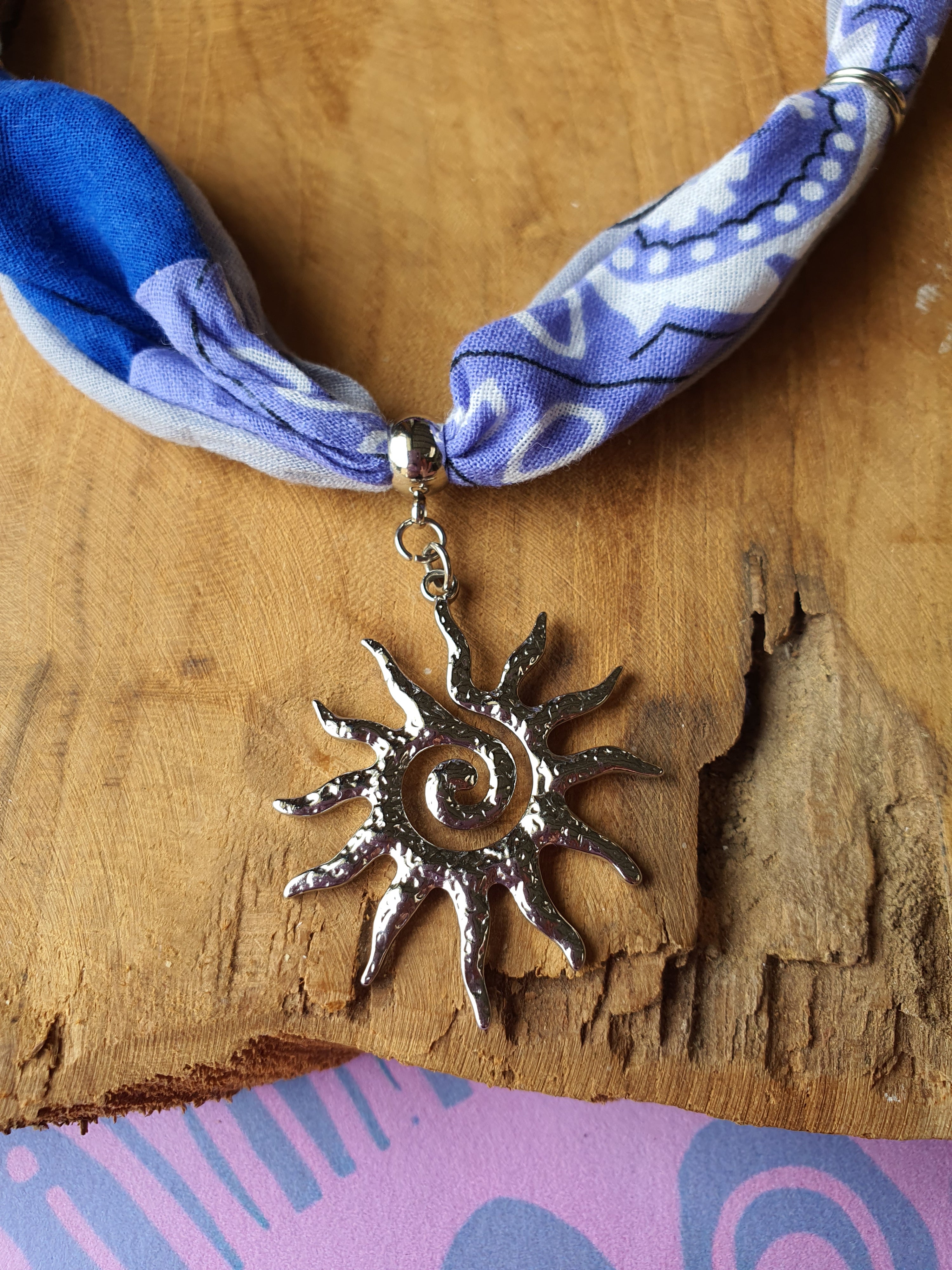 Ibiza Bandana Ketting met RVS zilver
