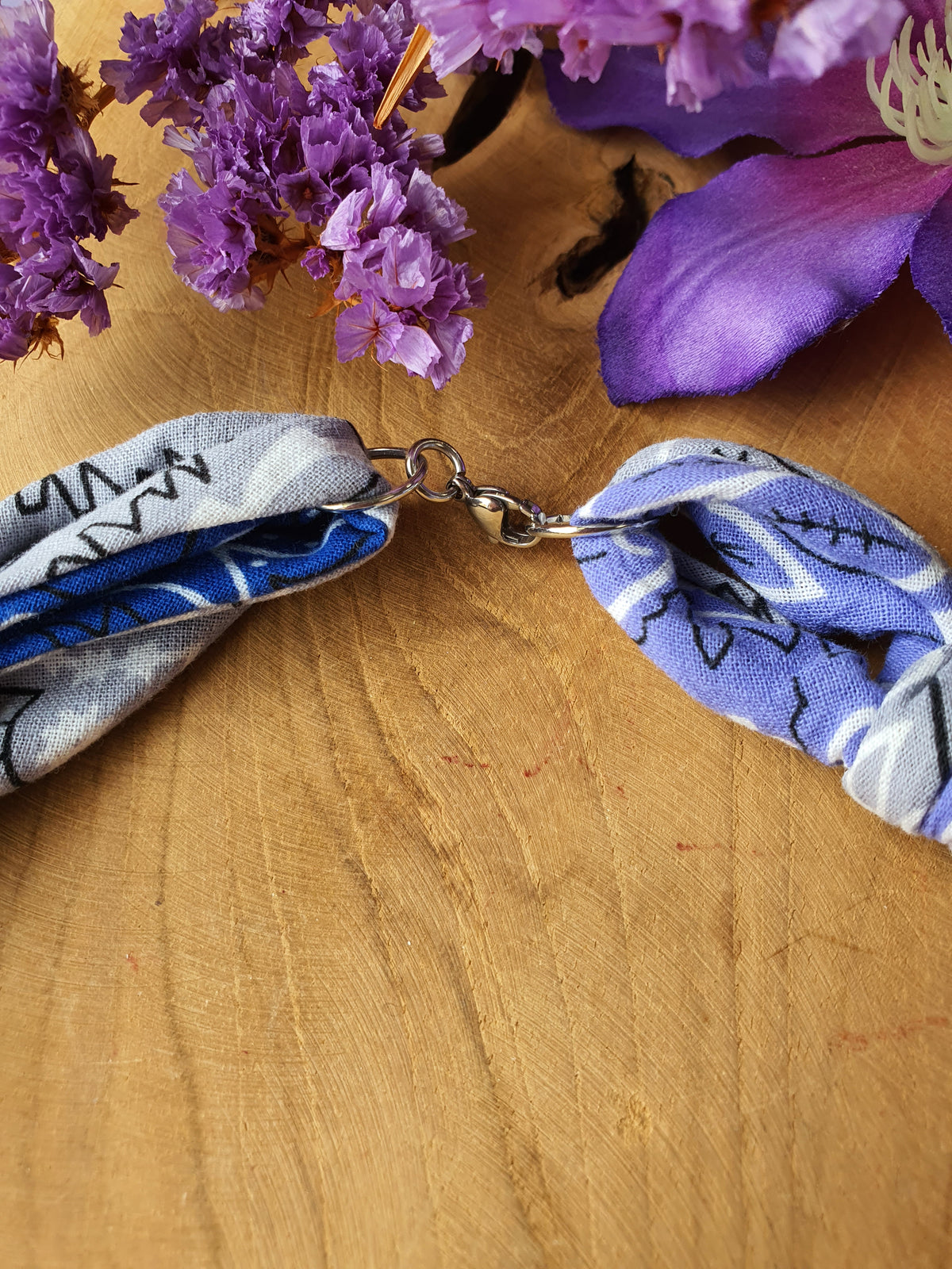 Ibiza Bandana Ketting met RVS zilver