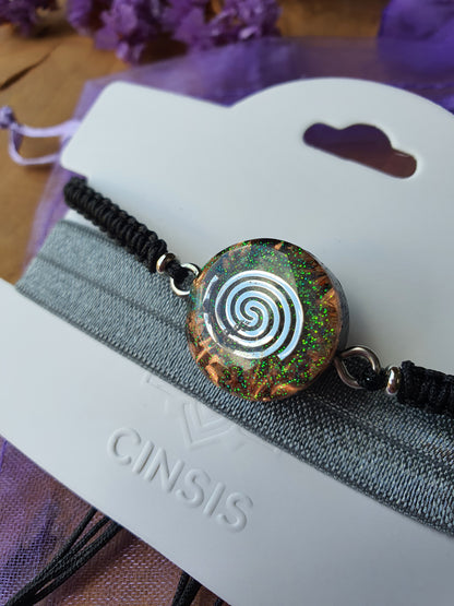 Cinsis Orgonite mix: Orgonite armband 2 in 1 nr 5008