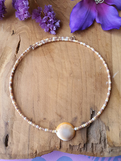 Eye of St Lucia stone choker ketting