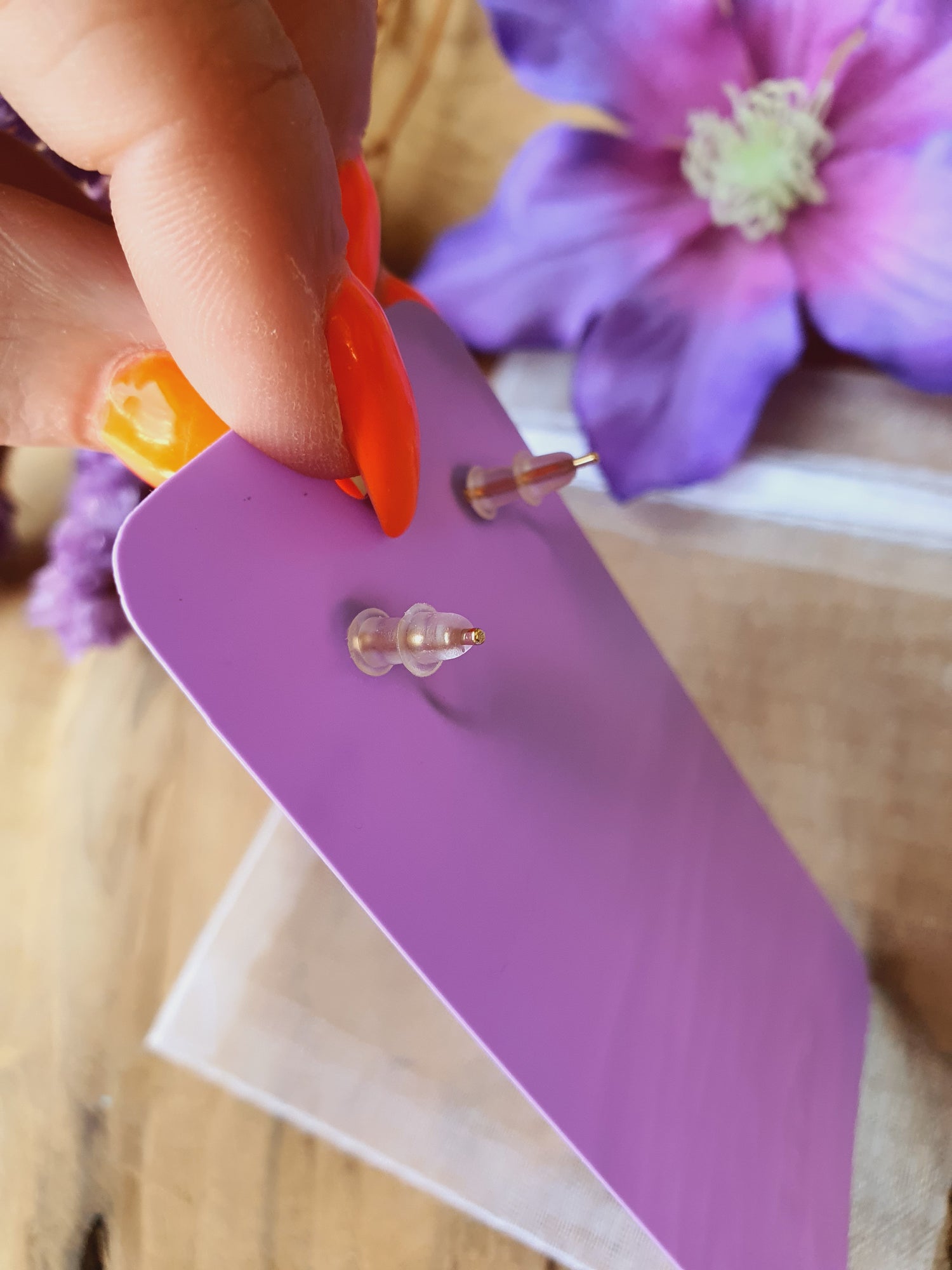 Orgonite Oorbellen Tijgeroog (nr 15)