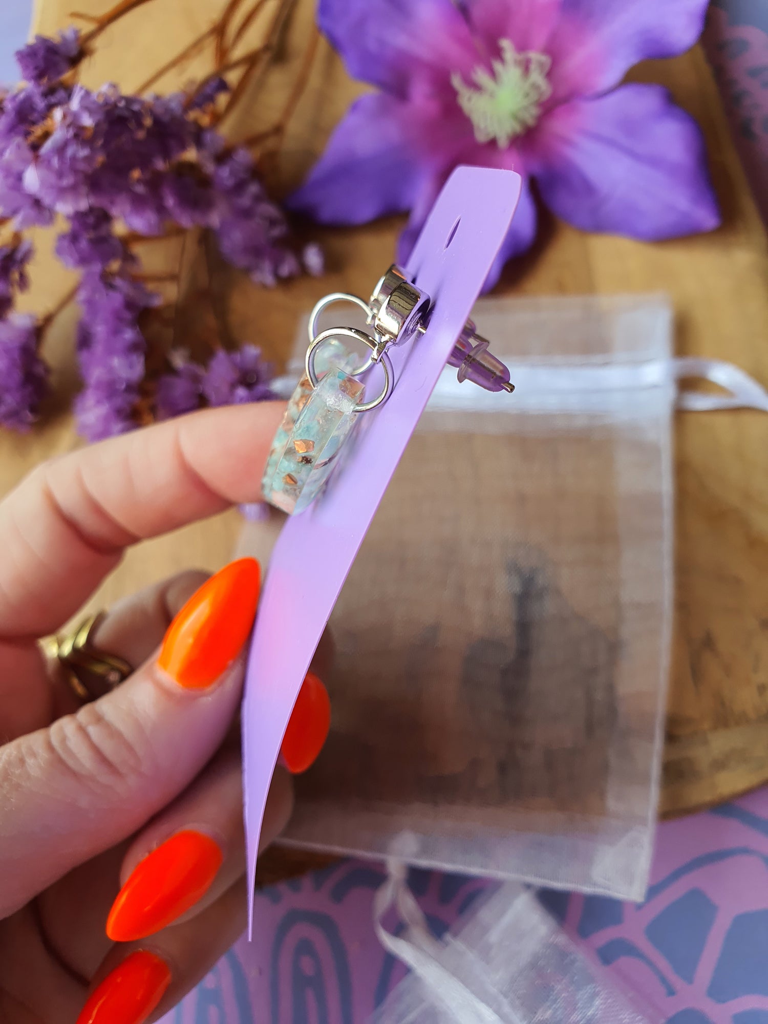 Orgonite Oorbellen Azumar (nr 18)