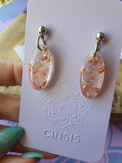 Orgonite Oorbellen Bergkristal (nr 20)