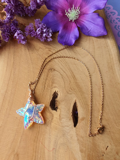 Wire Wrapped Ster hanger Angel Aura (nr 10)