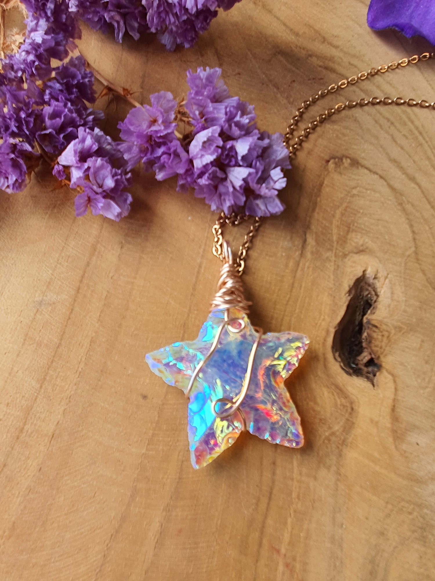 Wire Wrapped Ster hanger Angel Aura (nr 10)