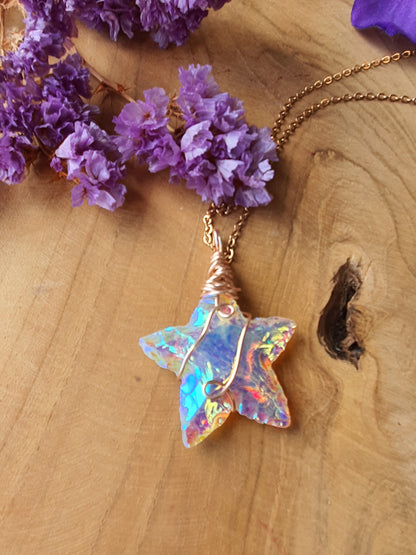Wire Wrapped Ster hanger Angel Aura (nr 10)