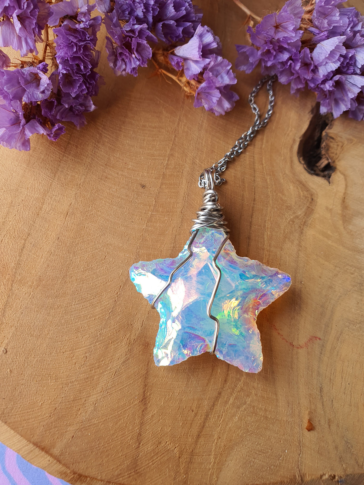 Wire Wrapped Ster hanger Angel Aura (nr 11)