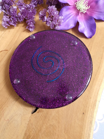Orgonite Oplaadschijf Shungiet met Celestial Symbool
