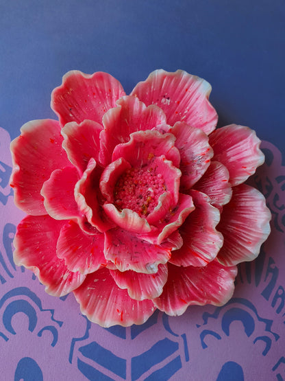 Rozenkwarts Orgonite Wandbloem Roze (nr 4)