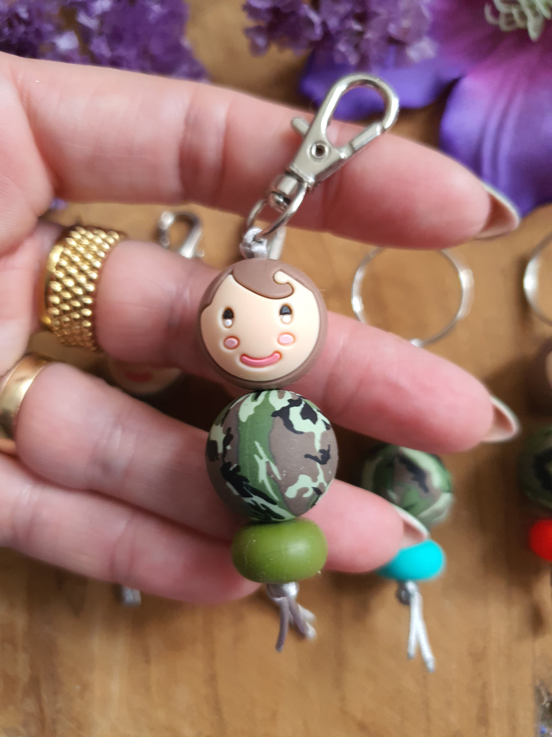 Sleutelhanger / tassenhanger Gelukspoppetje jongen