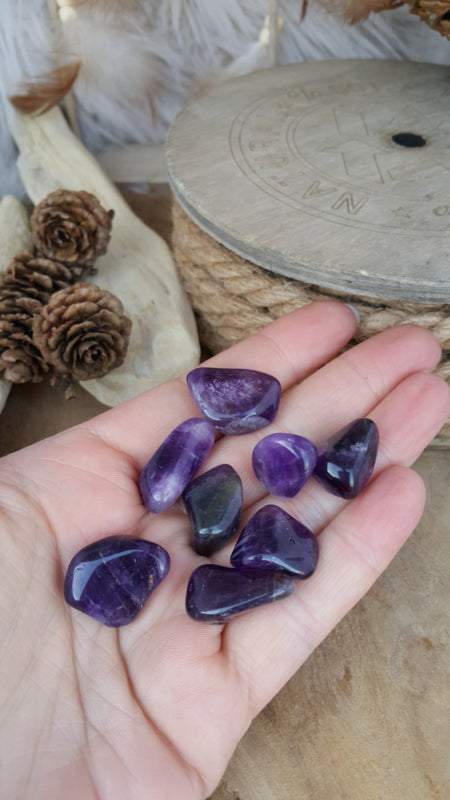 Amethist trommelsteen 3-5 gram