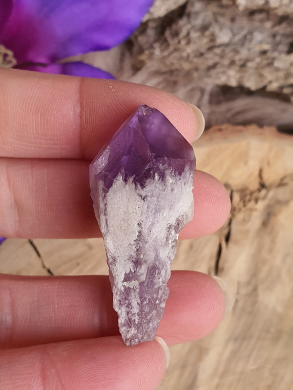 Amethist punt ruw 16 gram (nr 2)