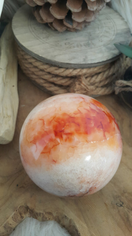 Carneool bol  +/- 9cm  (nr 2)
