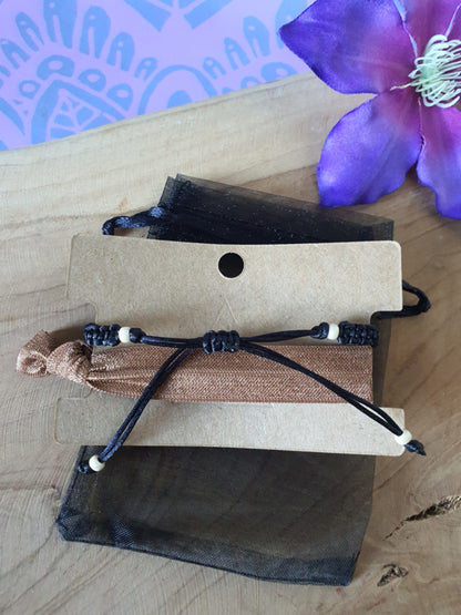 Orgonite Armband voor kind Tijgeroog met Bergkristal (nr 3006)