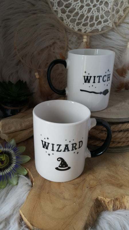 Beker / Mok set "Witch and Wizard"